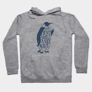 Nautical lettering:just smile and wave Hoodie